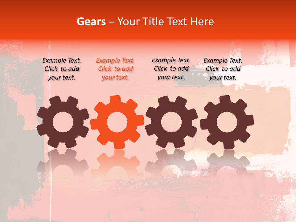 Painting Red Glowing PowerPoint Template