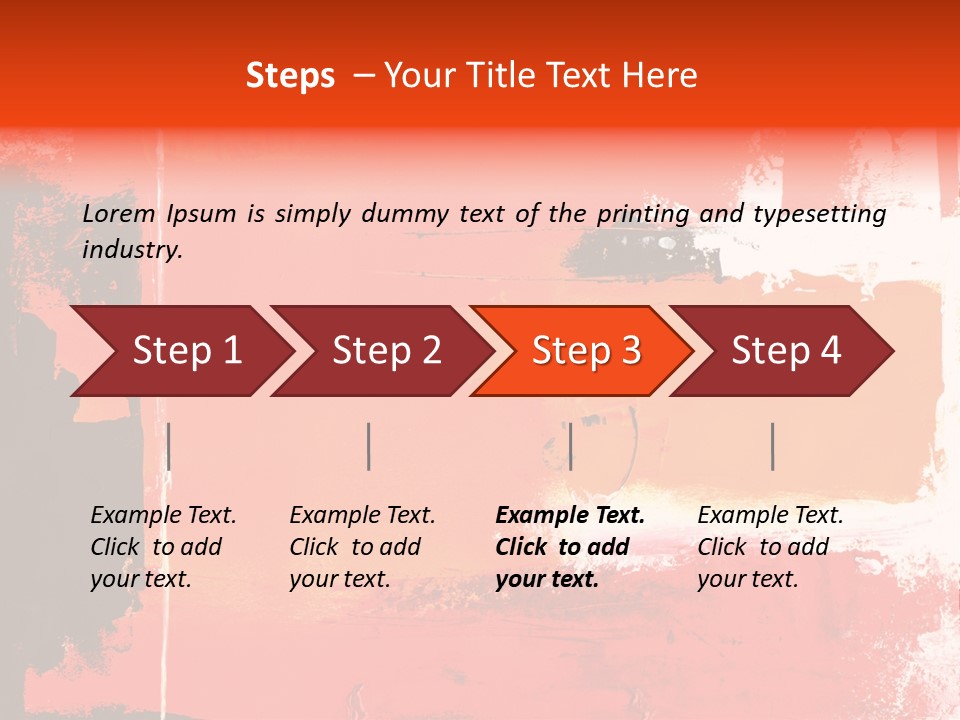 Painting Red Glowing PowerPoint Template