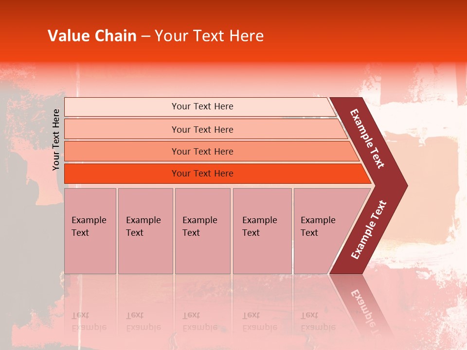 Painting Red Glowing PowerPoint Template