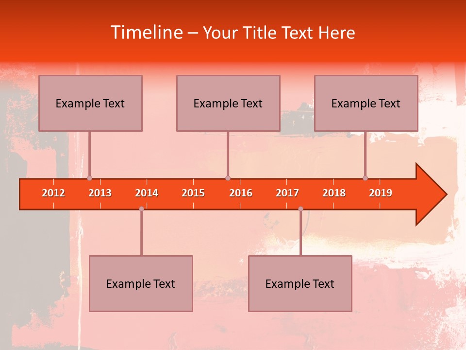 Painting Red Glowing PowerPoint Template