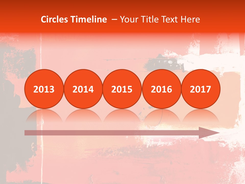 Painting Red Glowing PowerPoint Template