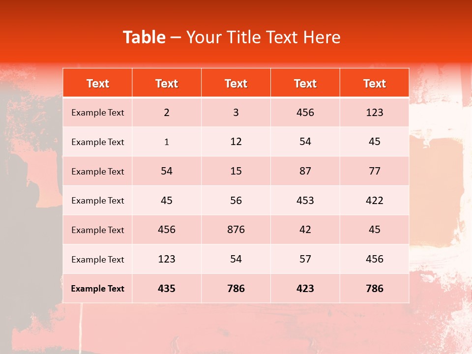 Painting Red Glowing PowerPoint Template