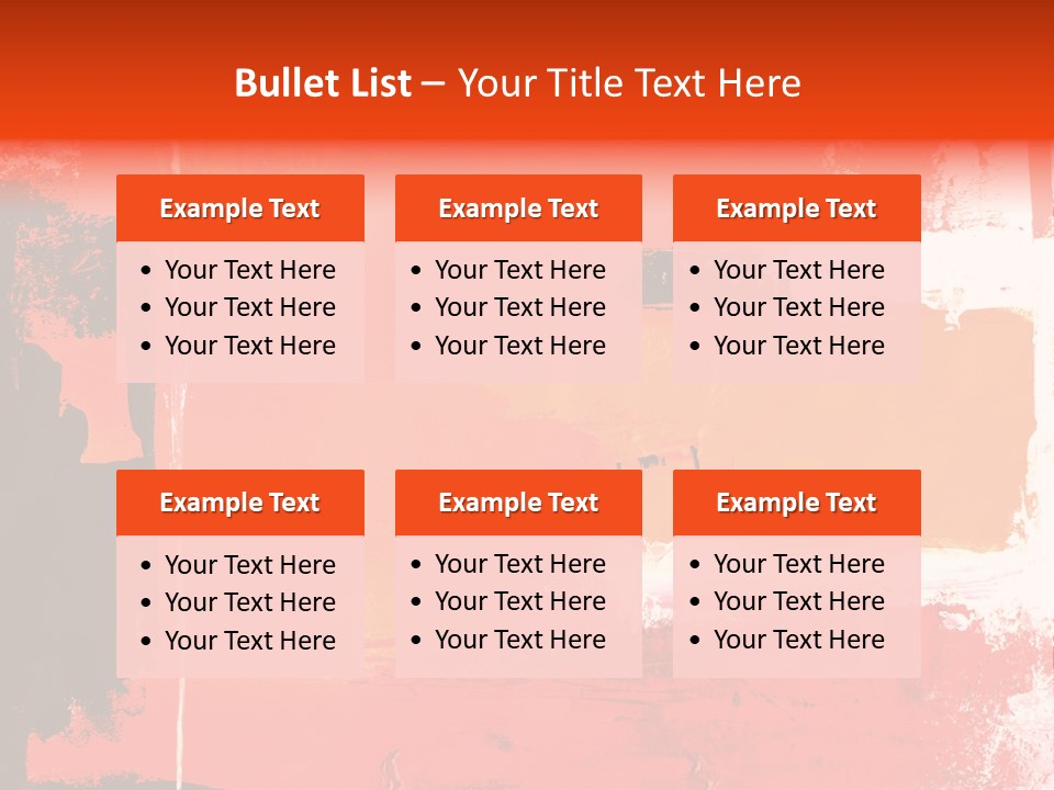 Painting Red Glowing PowerPoint Template