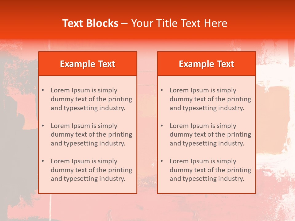 Painting Red Glowing PowerPoint Template
