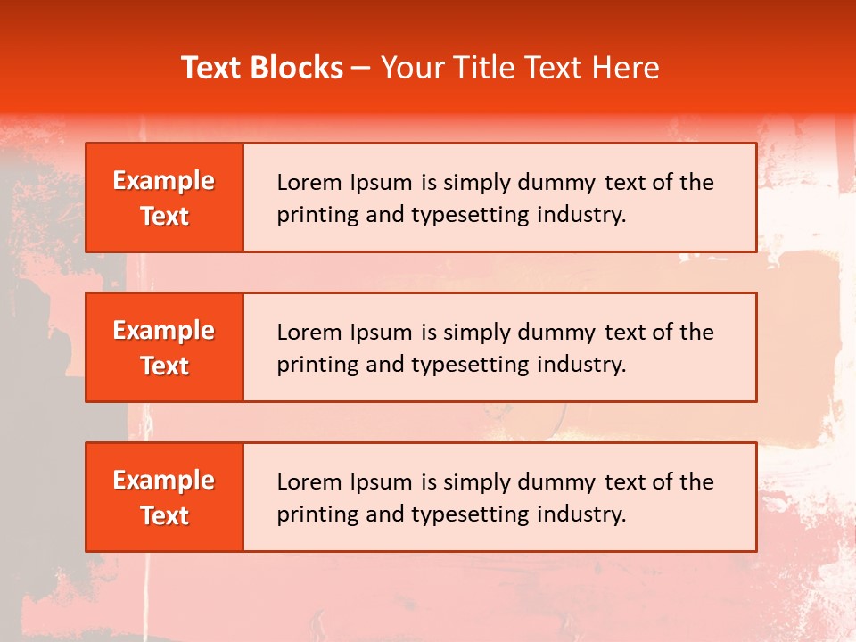 Painting Red Glowing PowerPoint Template