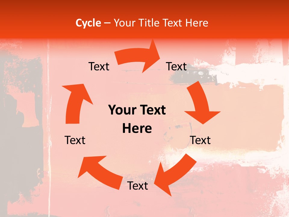 Painting Red Glowing PowerPoint Template