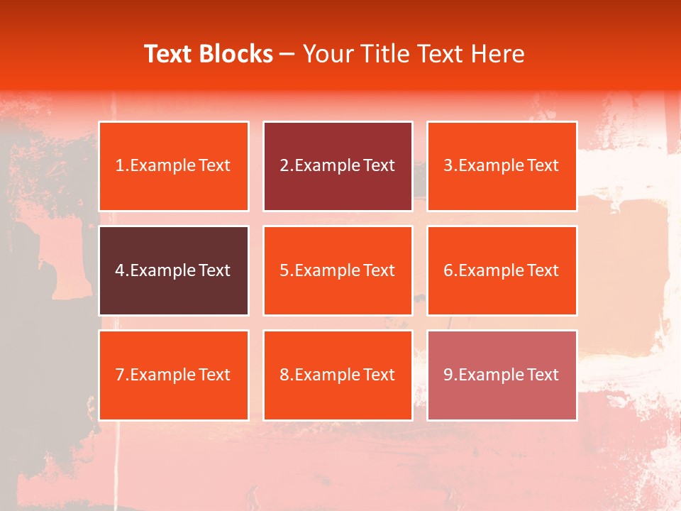 Painting Red Glowing PowerPoint Template