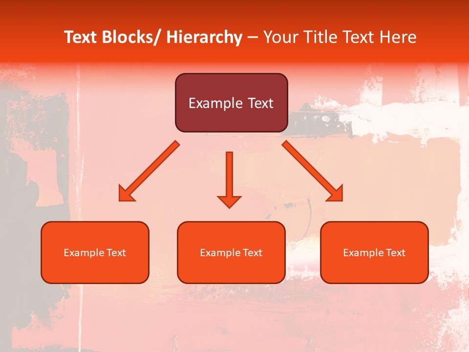 Painting Red Glowing PowerPoint Template