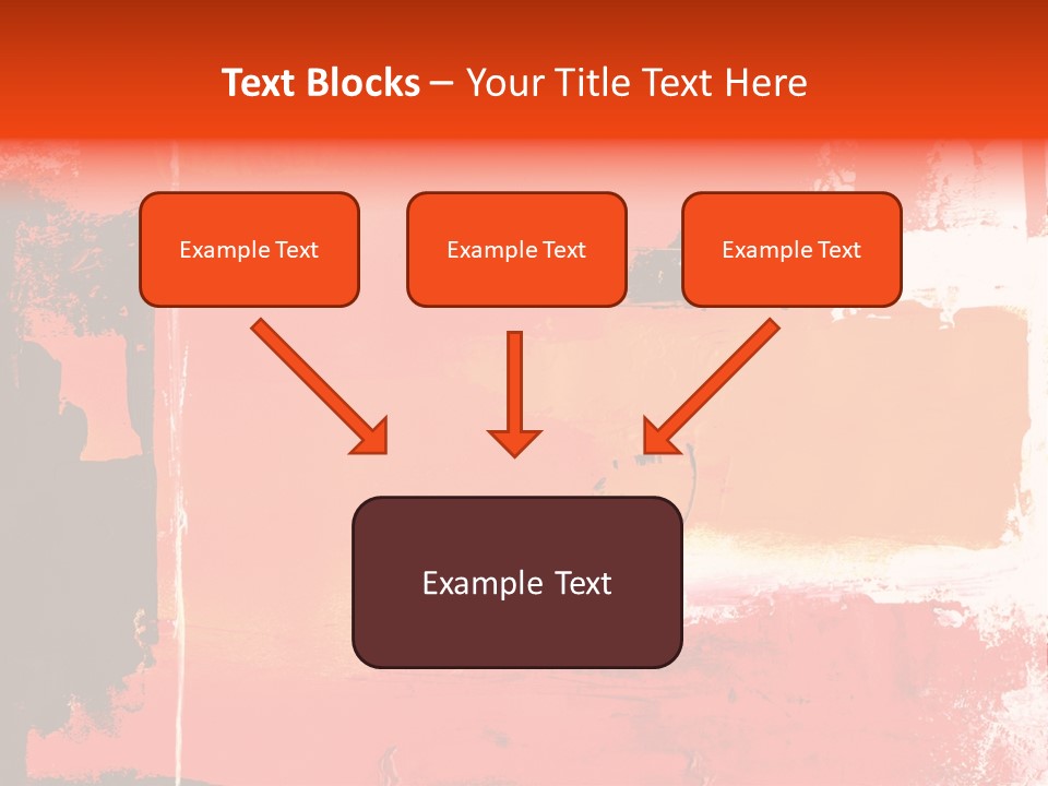 Painting Red Glowing PowerPoint Template