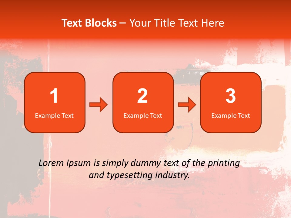 Painting Red Glowing PowerPoint Template
