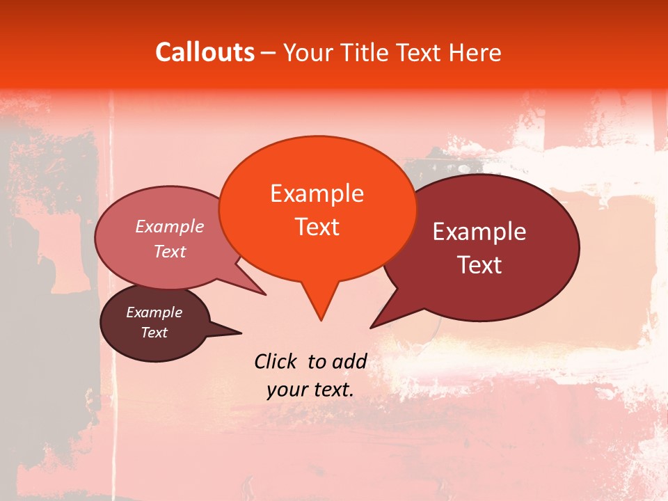 Painting Red Glowing PowerPoint Template