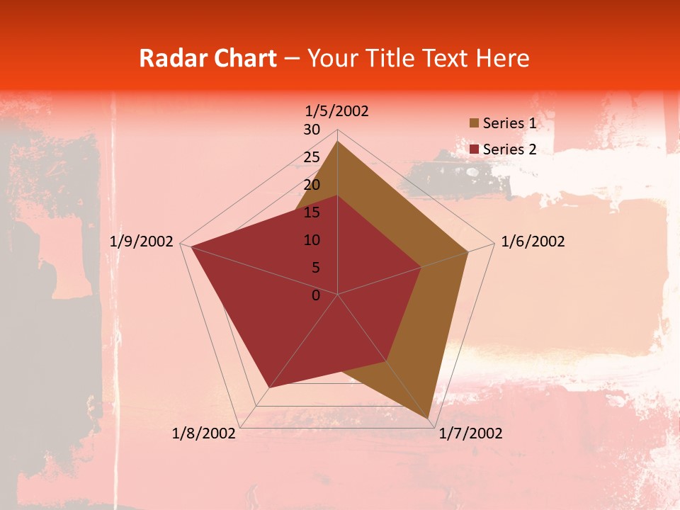 Painting Red Glowing PowerPoint Template