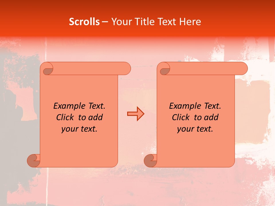 Painting Red Glowing PowerPoint Template