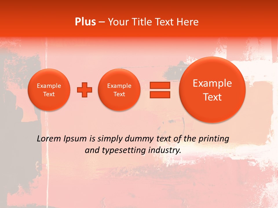 Painting Red Glowing PowerPoint Template