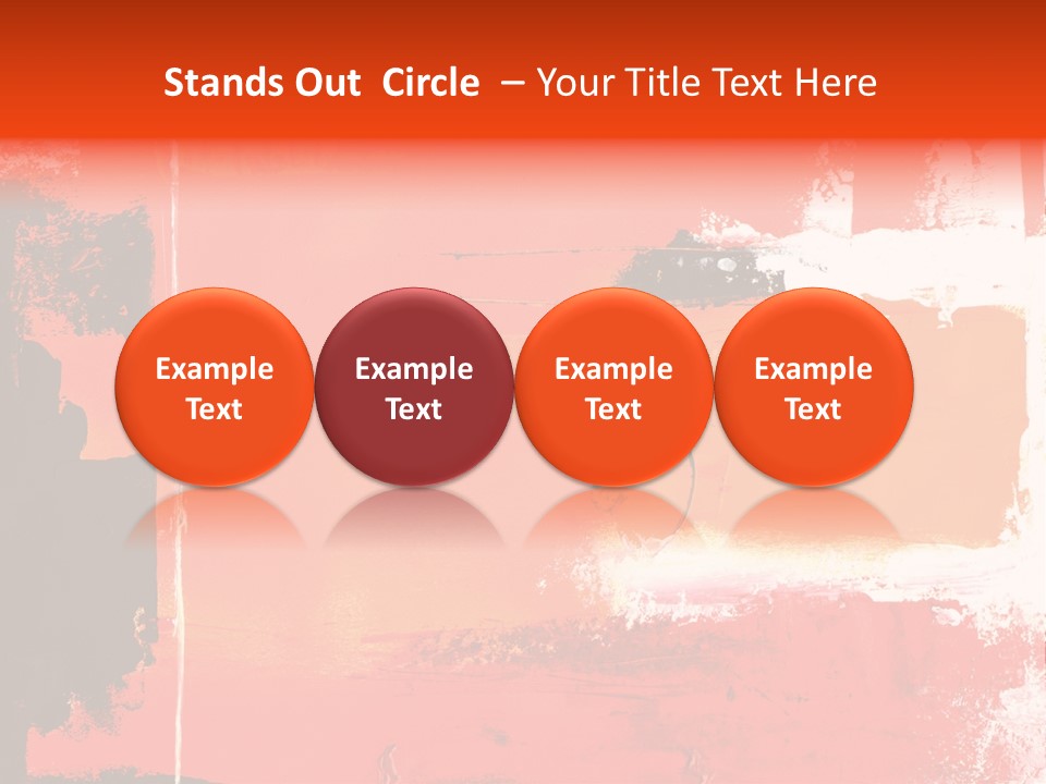 Painting Red Glowing PowerPoint Template