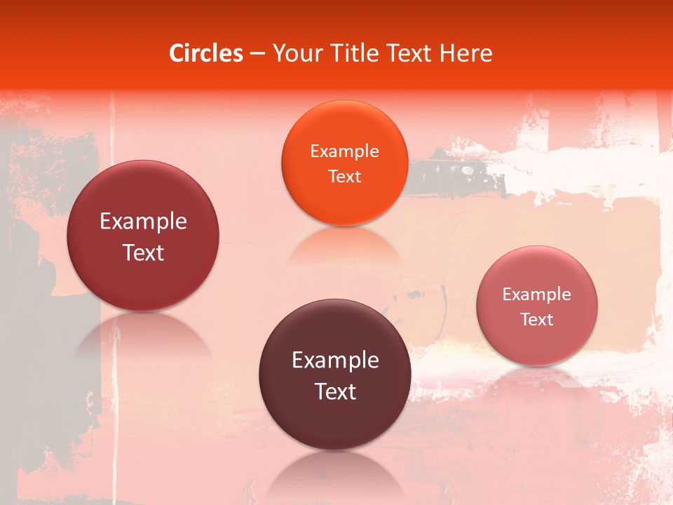 Painting Red Glowing PowerPoint Template