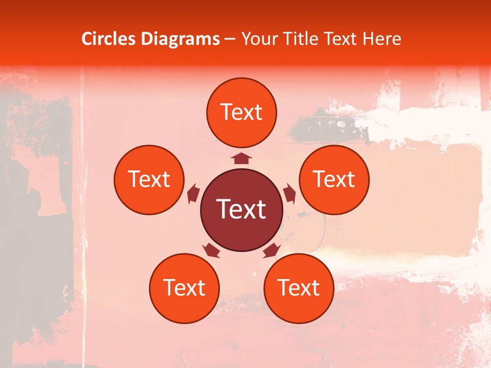 Painting Red Glowing PowerPoint Template