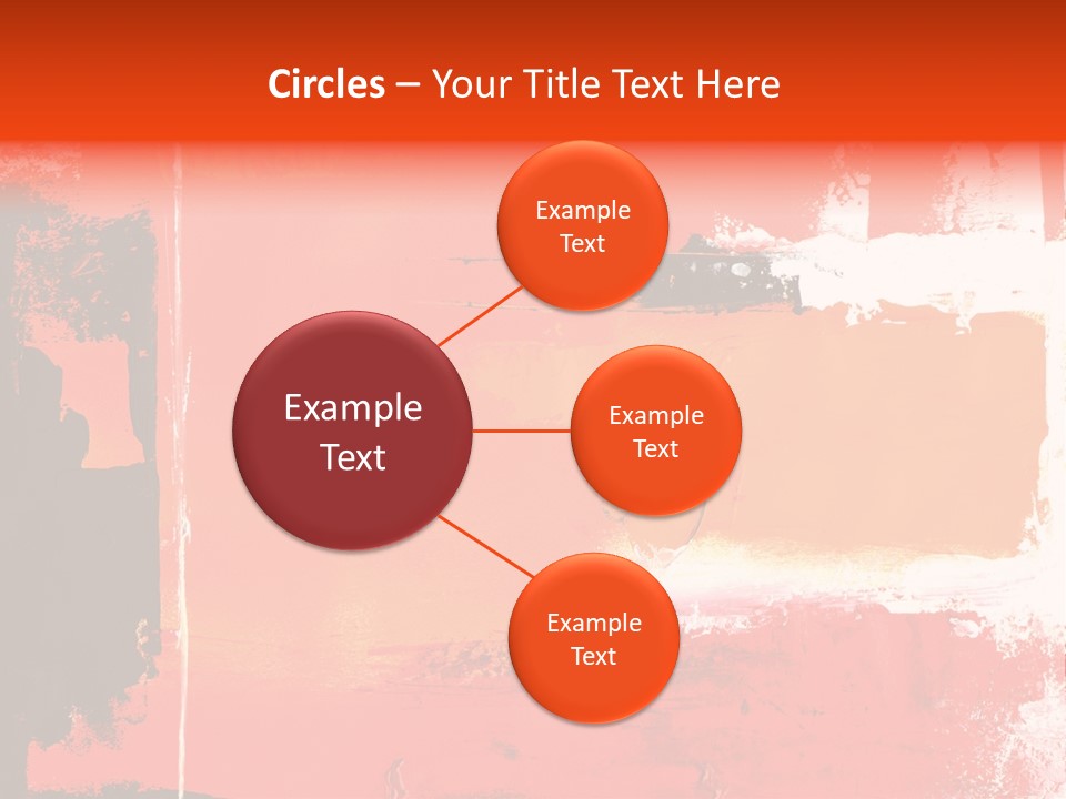 Painting Red Glowing PowerPoint Template