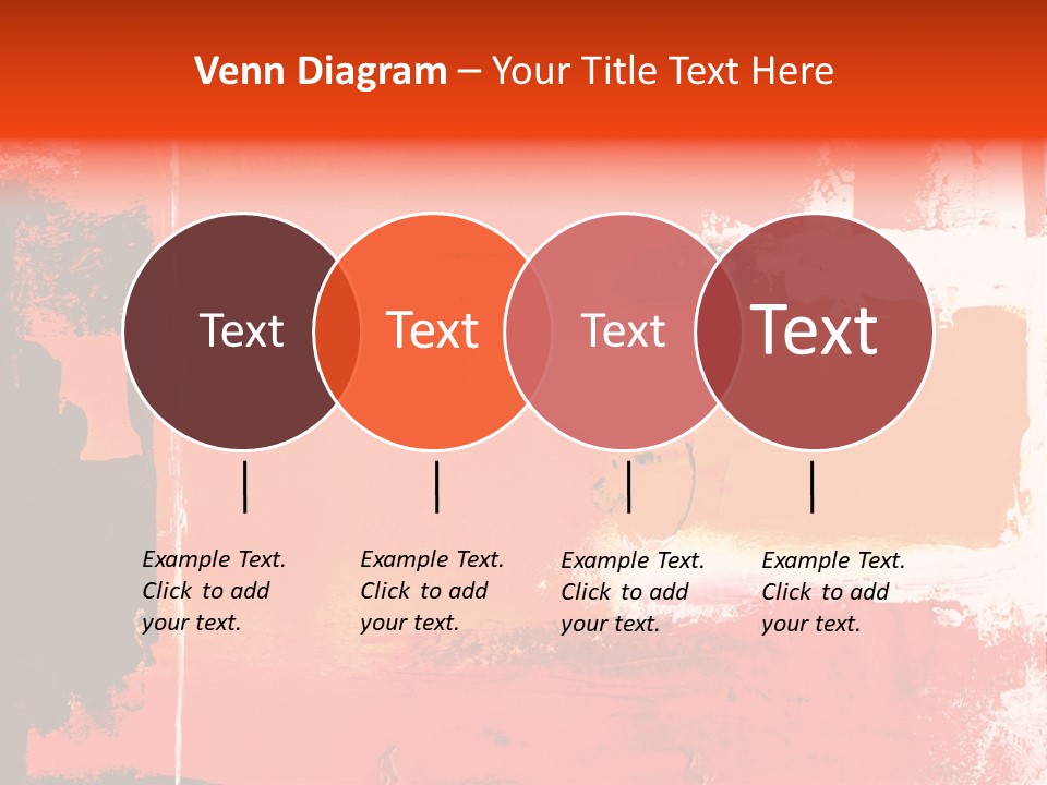 Painting Red Glowing PowerPoint Template