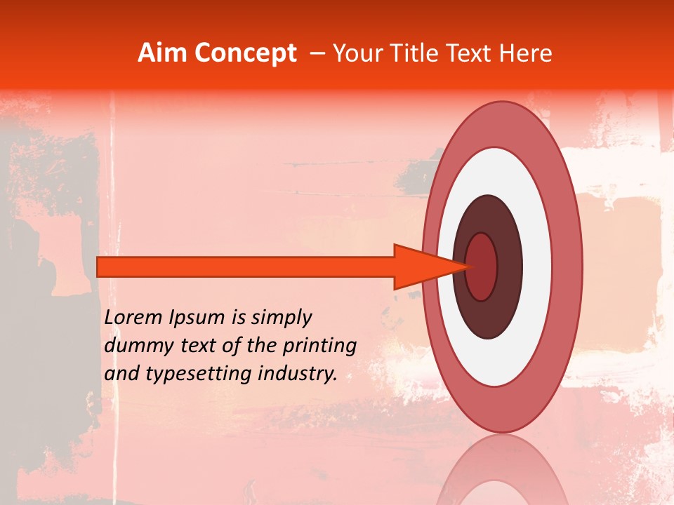 Painting Red Glowing PowerPoint Template
