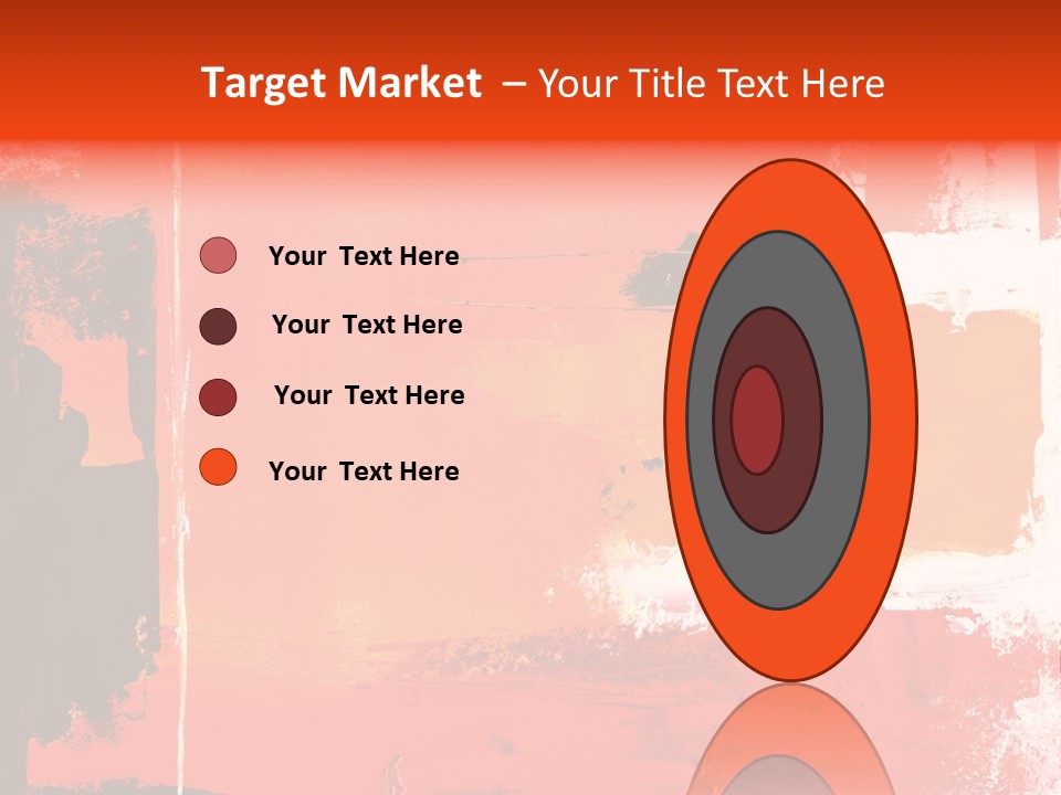 Painting Red Glowing PowerPoint Template