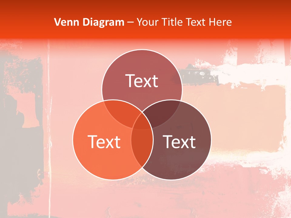 Painting Red Glowing PowerPoint Template