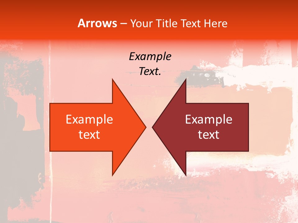 Painting Red Glowing PowerPoint Template