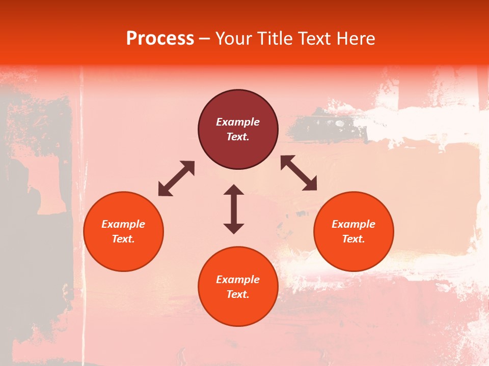 Painting Red Glowing PowerPoint Template