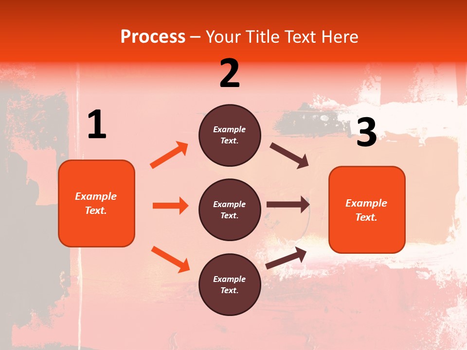 Painting Red Glowing PowerPoint Template