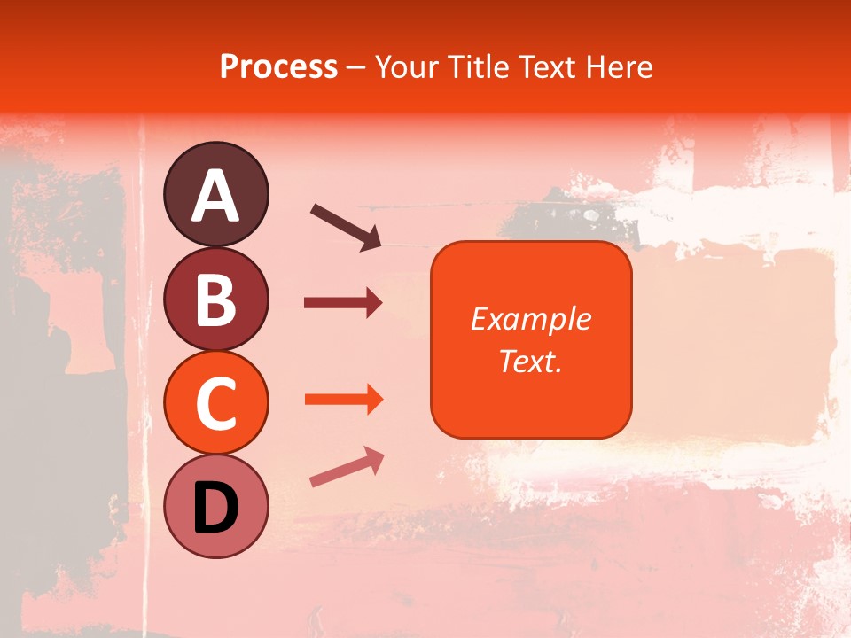 Painting Red Glowing PowerPoint Template