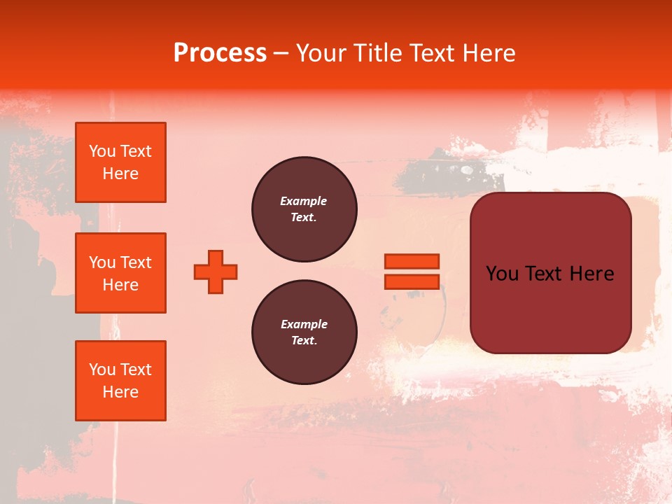 Painting Red Glowing PowerPoint Template