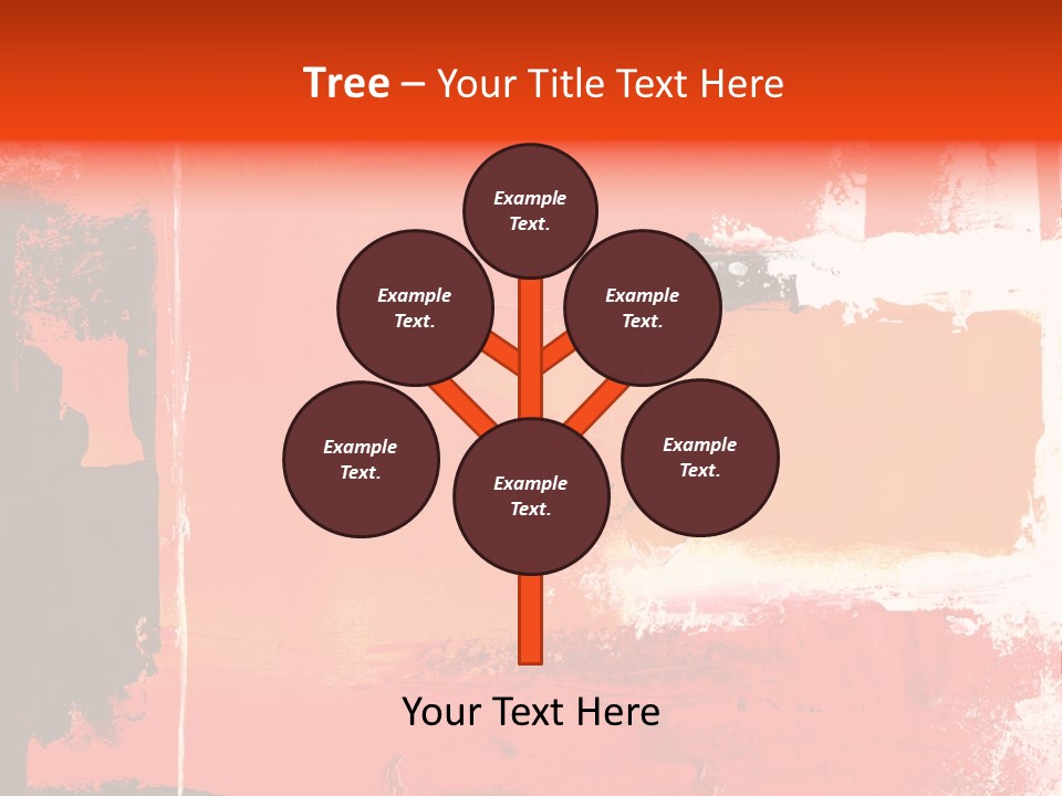 Painting Red Glowing PowerPoint Template