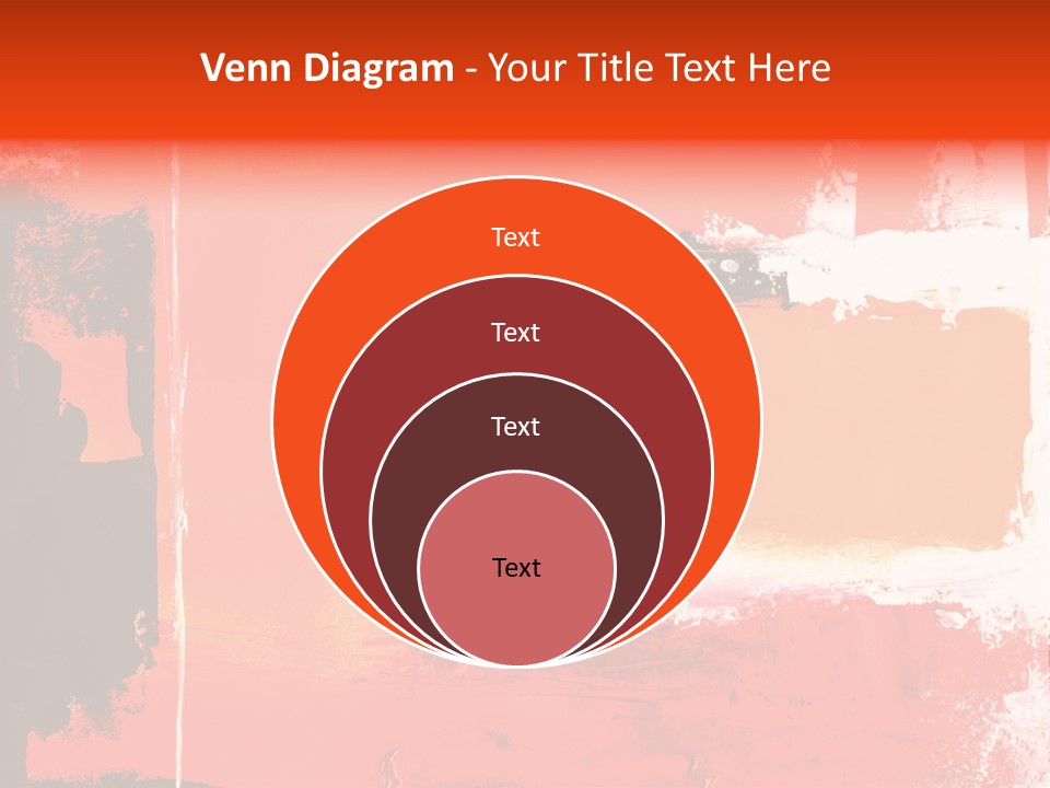 Painting Red Glowing PowerPoint Template