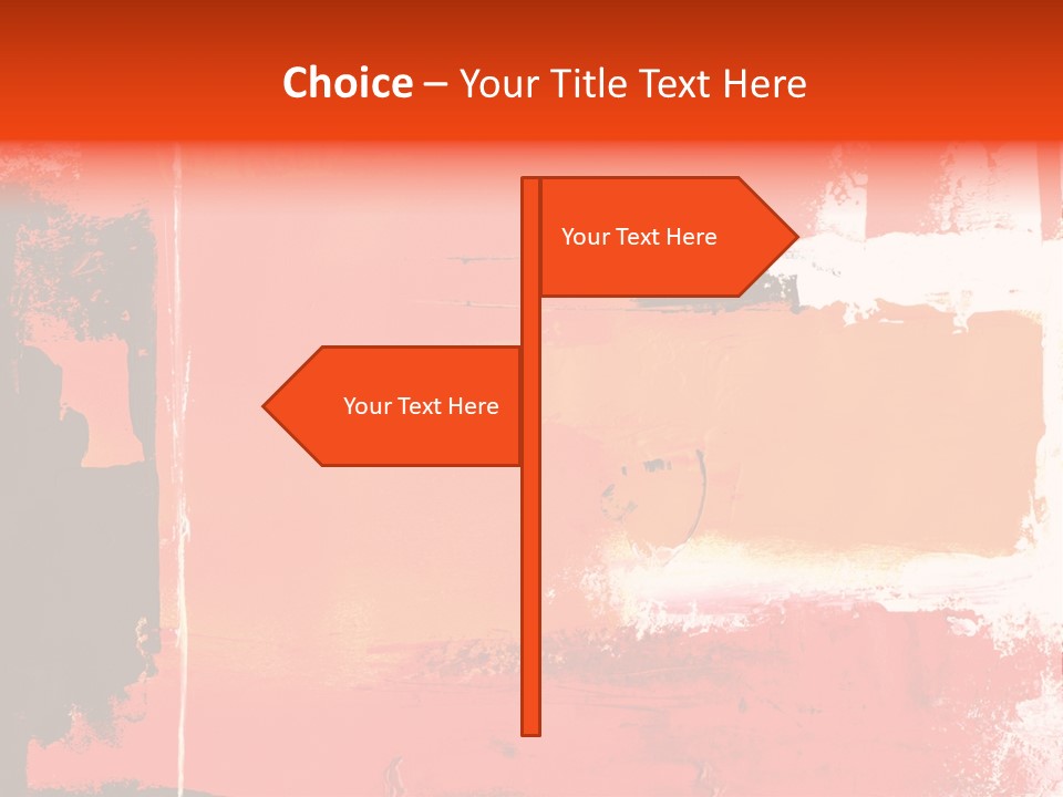 Painting Red Glowing PowerPoint Template