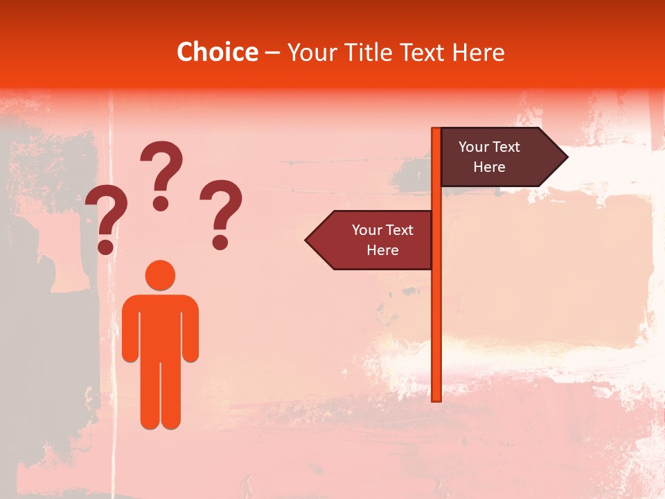 Painting Red Glowing PowerPoint Template