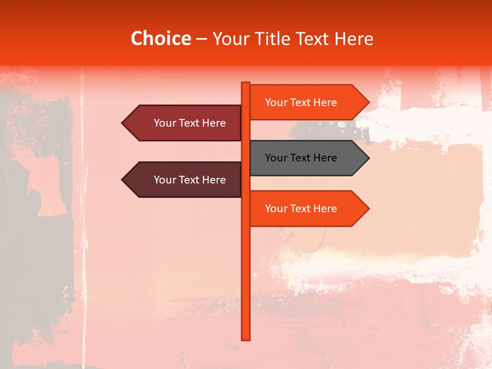 Painting Red Glowing PowerPoint Template