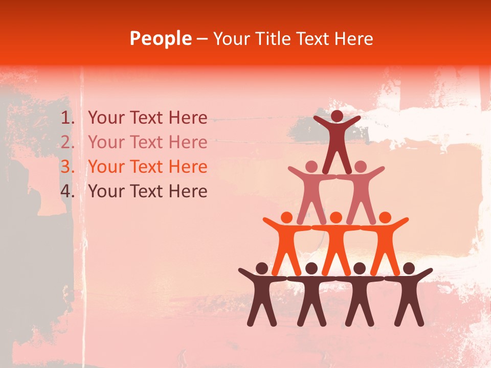 Painting Red Glowing PowerPoint Template