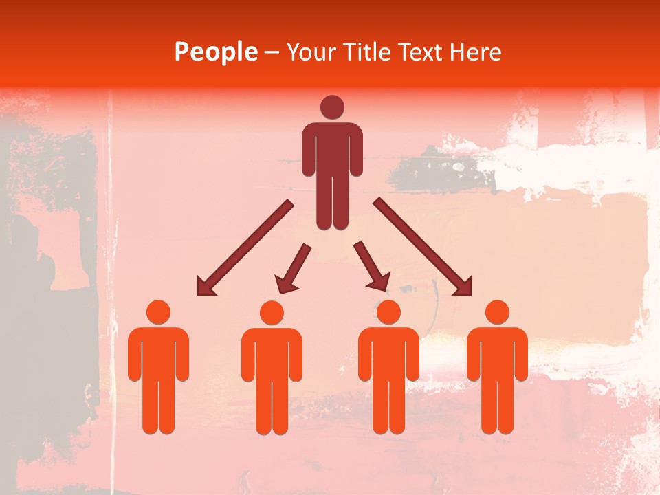 Painting Red Glowing PowerPoint Template