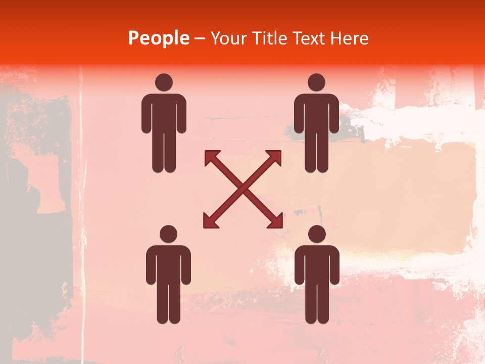 Painting Red Glowing PowerPoint Template