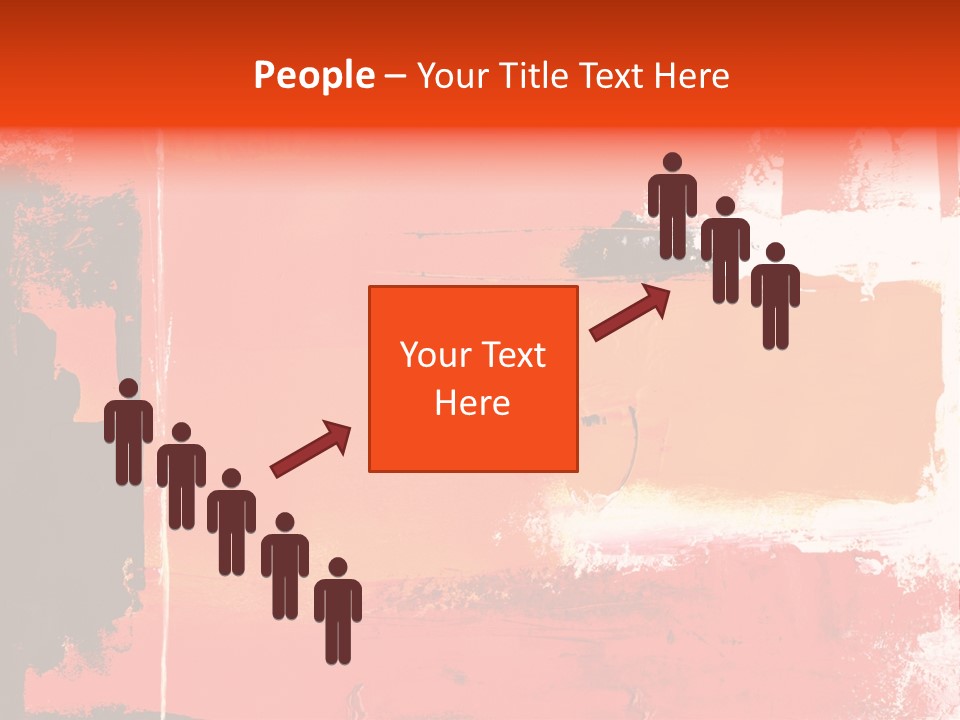 Painting Red Glowing PowerPoint Template