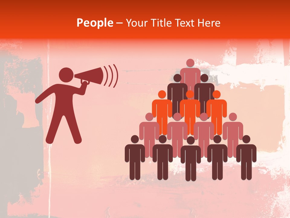 Painting Red Glowing PowerPoint Template