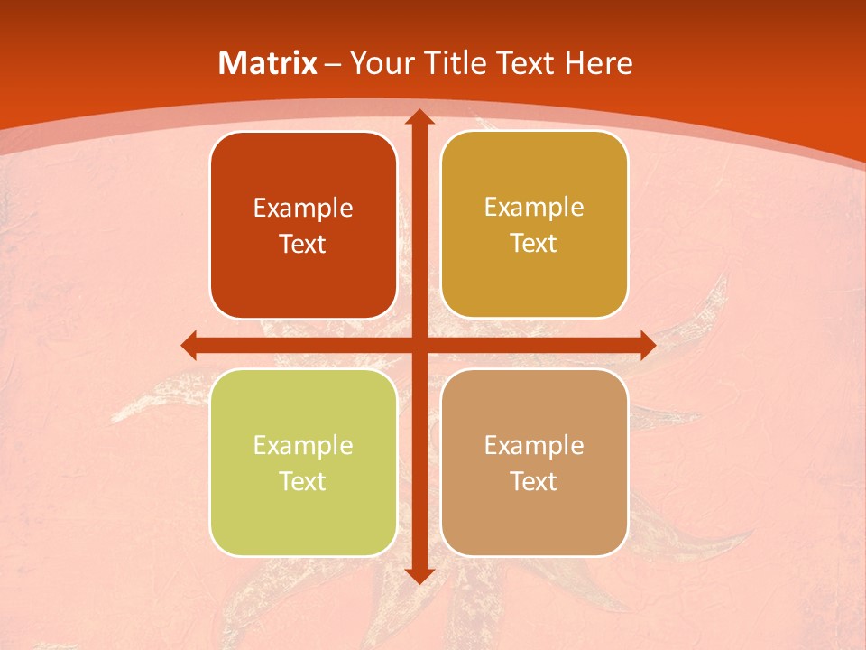 Light Orange Sun PowerPoint Template