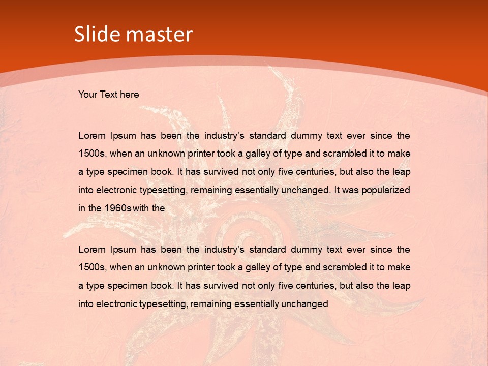 Light Orange Sun PowerPoint Template