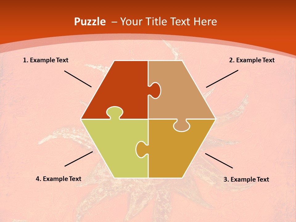 Light Orange Sun PowerPoint Template
