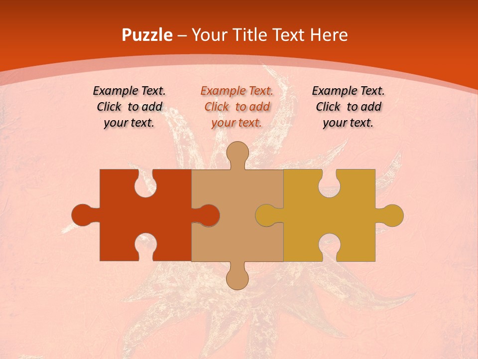 Light Orange Sun PowerPoint Template