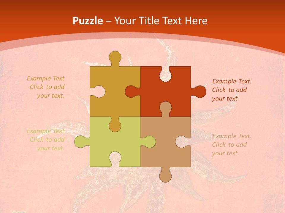 Light Orange Sun PowerPoint Template