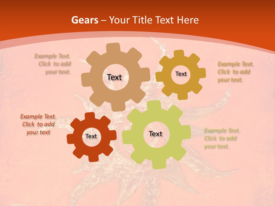 Light Orange Sun PowerPoint Template