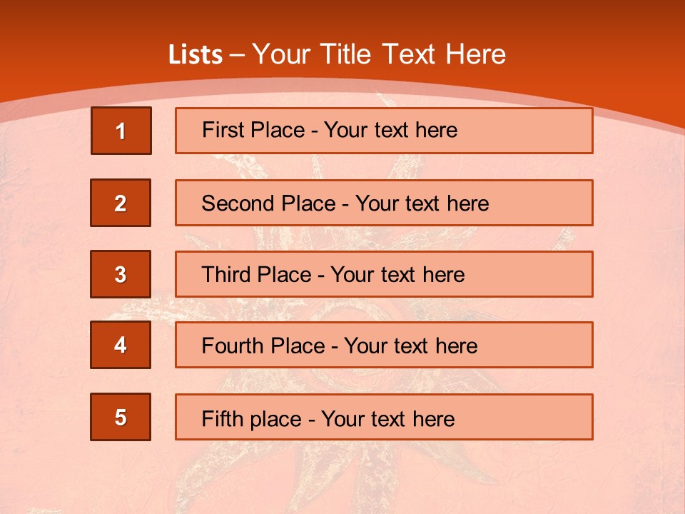 Light Orange Sun PowerPoint Template
