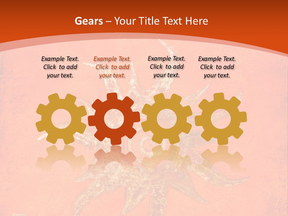 Light Orange Sun PowerPoint Template