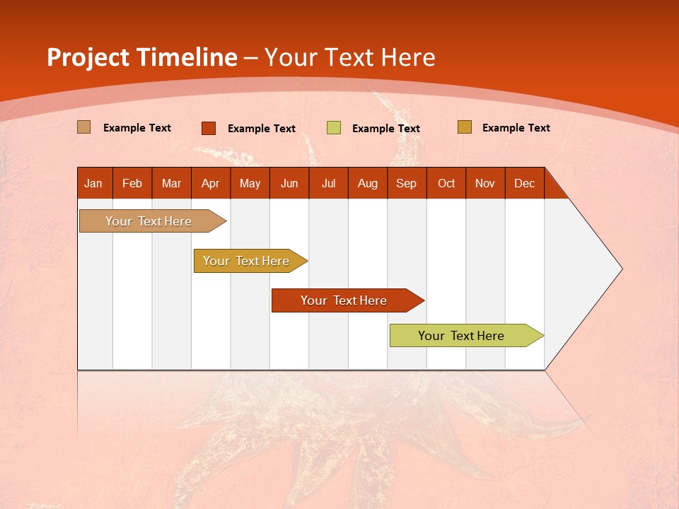 Light Orange Sun PowerPoint Template